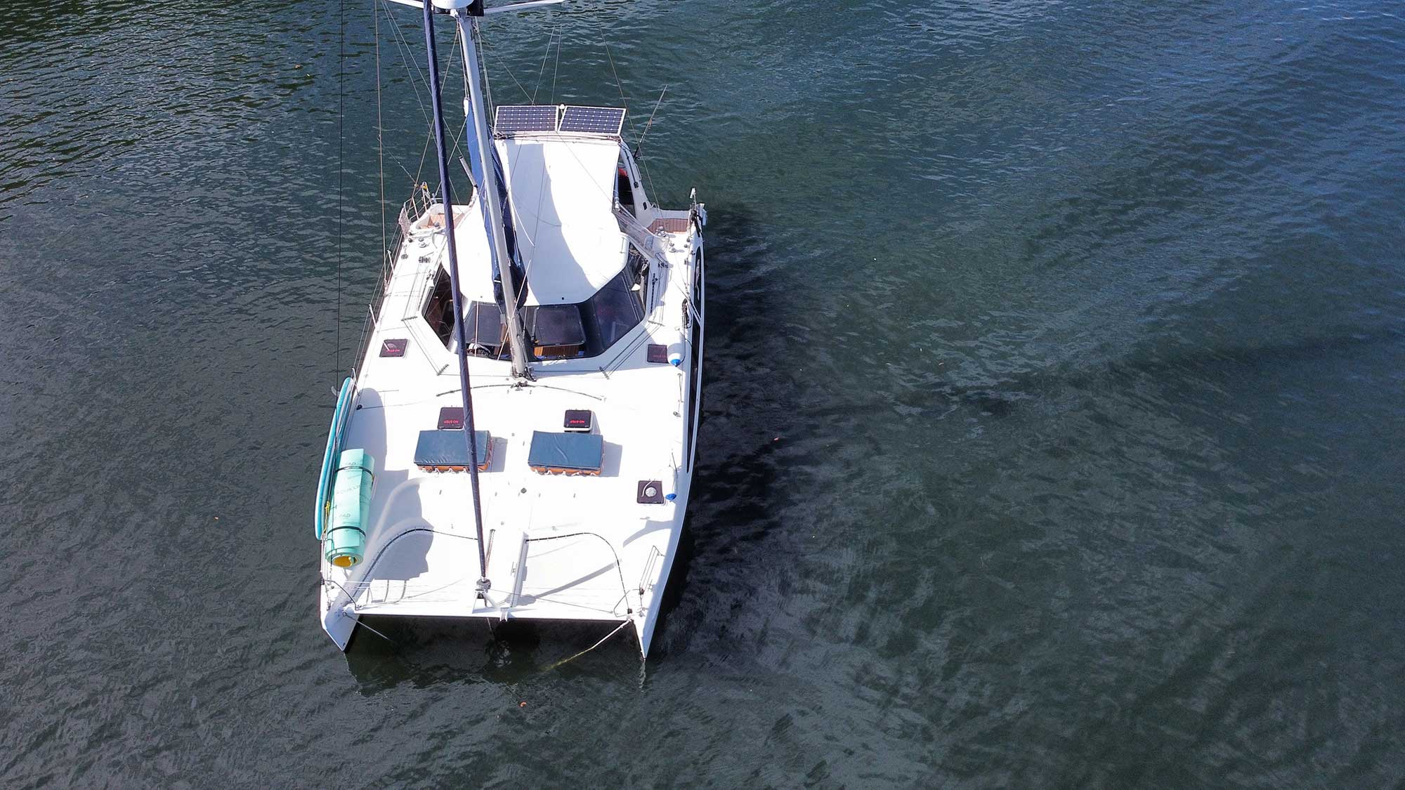Alila catamaran on Sydney Harbour — private catamaran hire