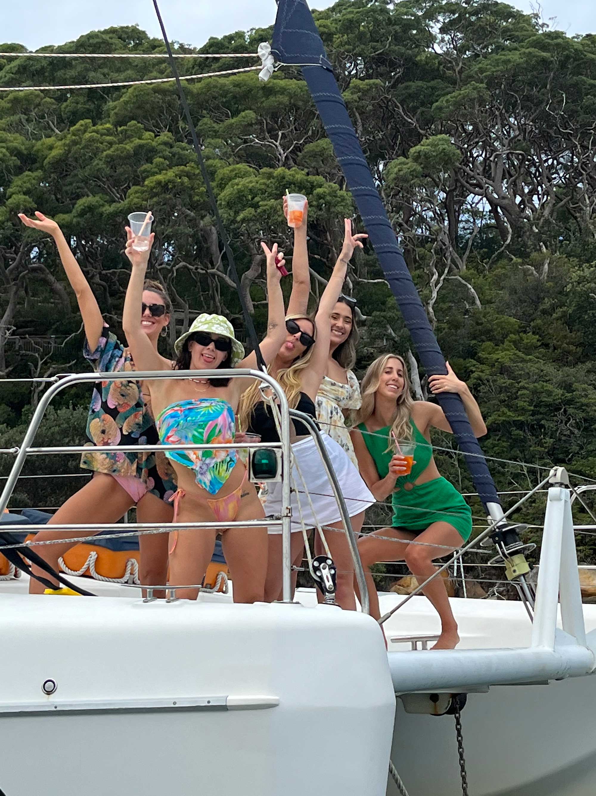 Alila catamaran on Sydney Harbour
