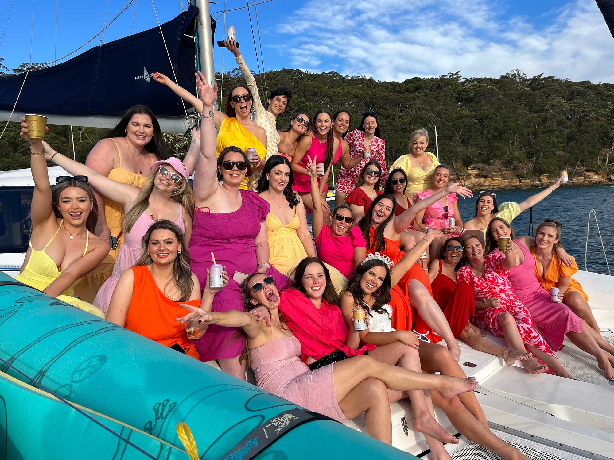 Alila catamaran on Sydney Harbour