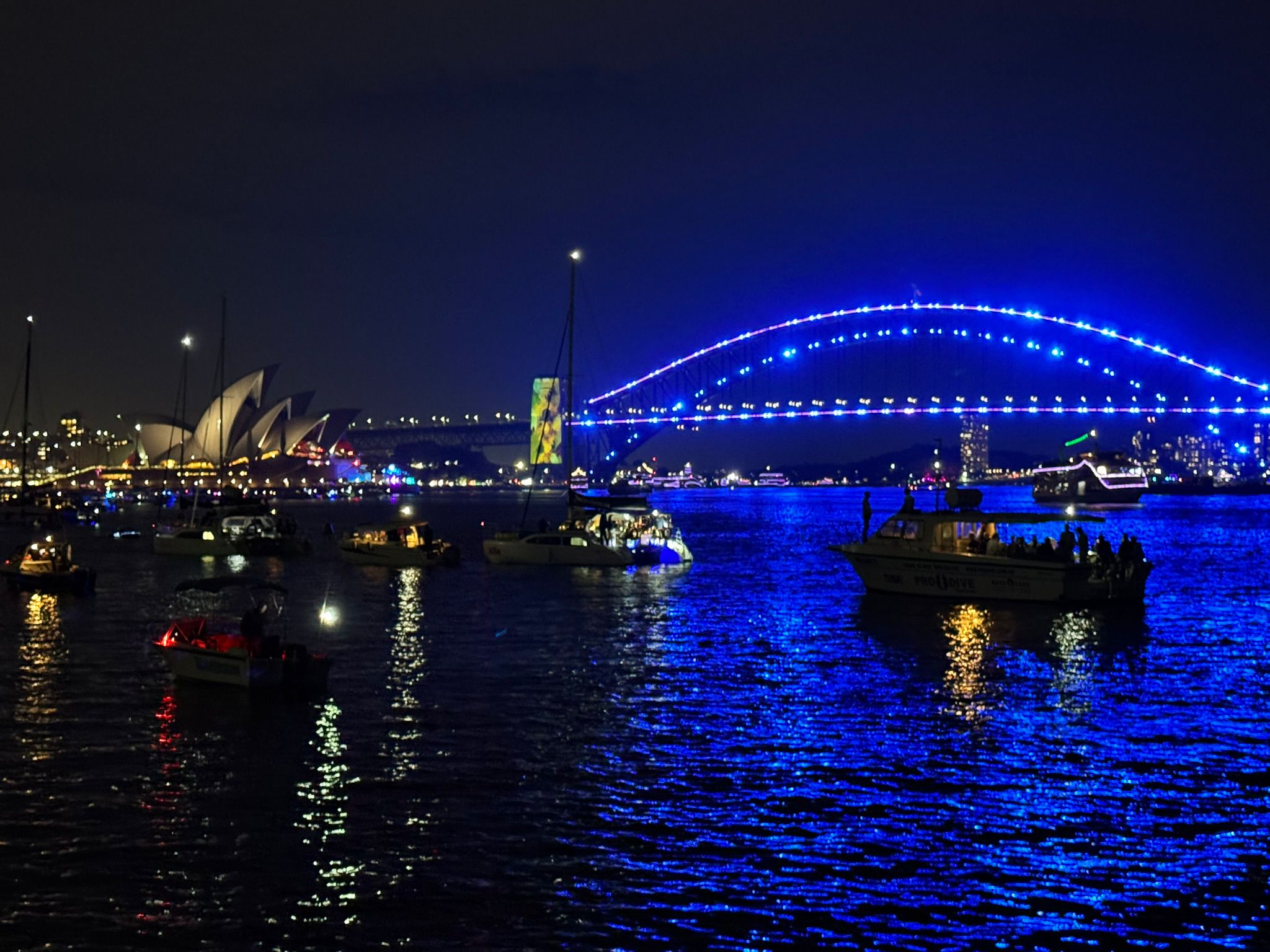 Alila catamaran on Sydney Harbour for New Year's Eve fireworks boat hire