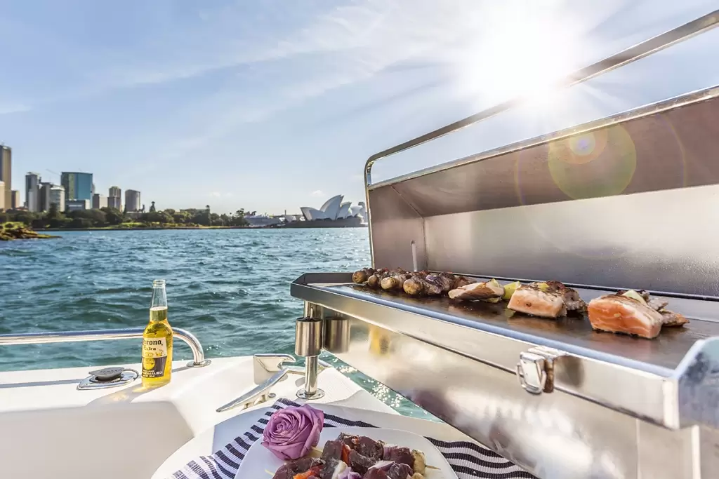 Alila catamaran on Sydney Harbour — corporate charter boat