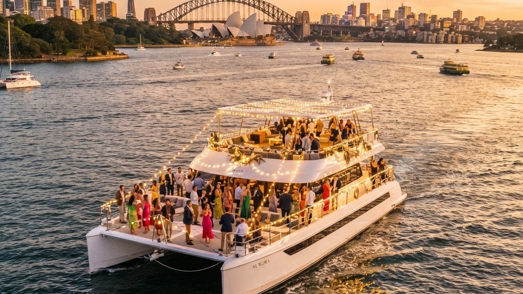 End of Year Function Ideas: Sydney Harbour Boat Party